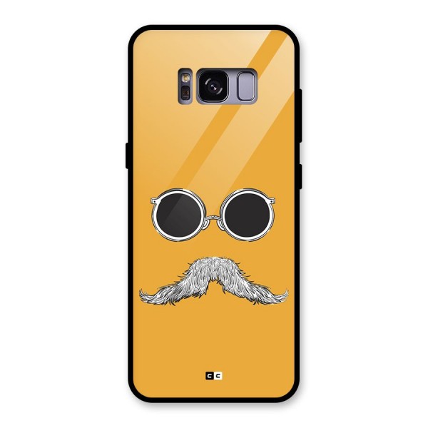 Goggle Man Glass Back Case for Galaxy S8