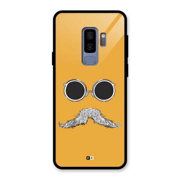 Goggle Man Glass Back Case for Galaxy S9 Plus