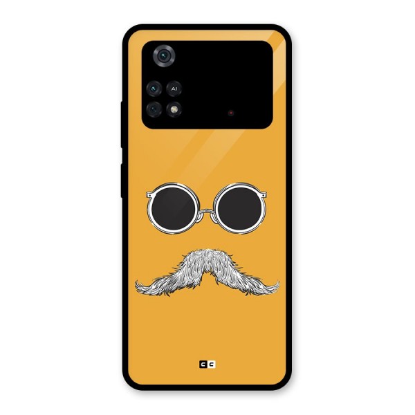 Goggle Man Glass Back Case for Poco M4 Pro 4G