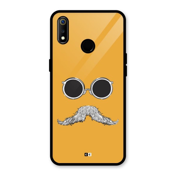 Goggle Man Glass Back Case for Realme 3