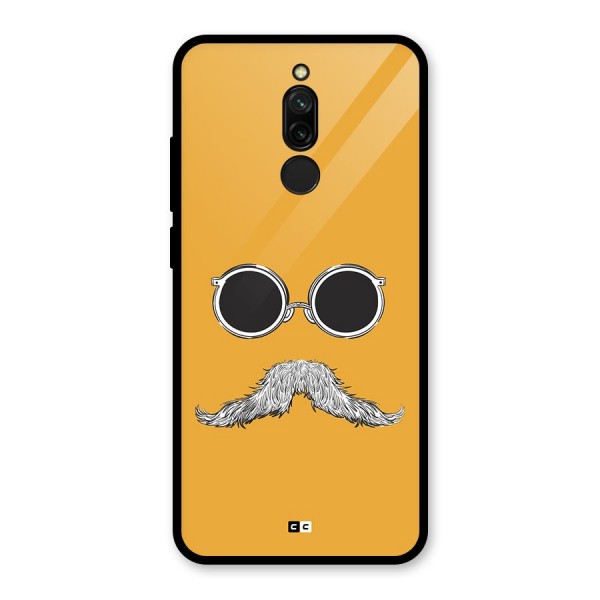 Goggle Man Glass Back Case for Redmi 8