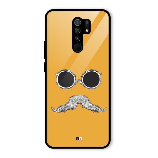 Goggle Man Glass Back Case for Redmi 9 Prime