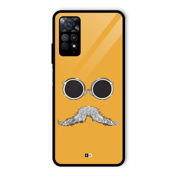 Goggle Man Glass Back Case for Redmi Note 11 Pro