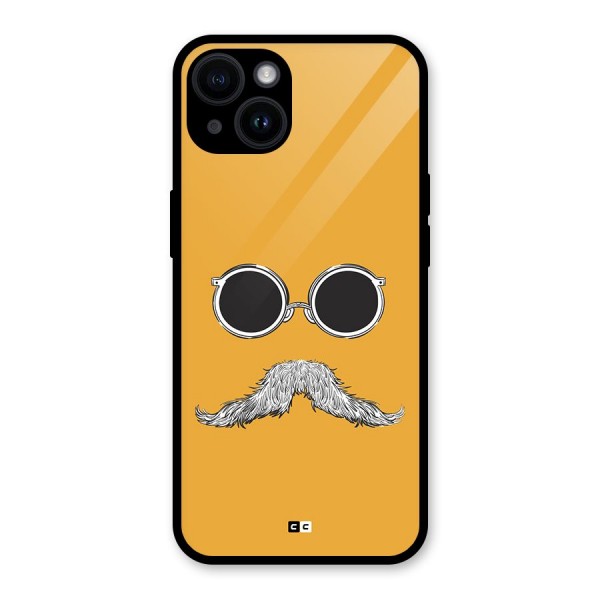 Goggle Man Glass Back Case for iPhone 14