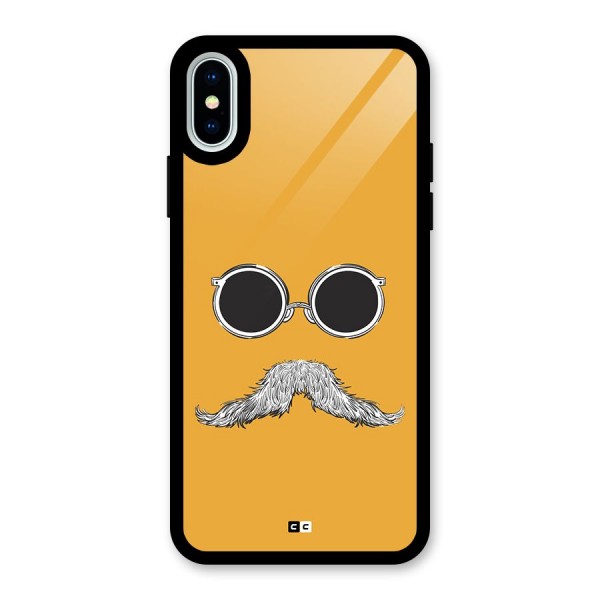 Goggle Man Glass Back Case for iPhone X