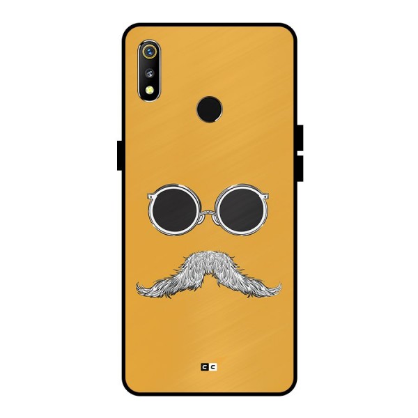 Goggle Man Metal Back Case for Realme 3