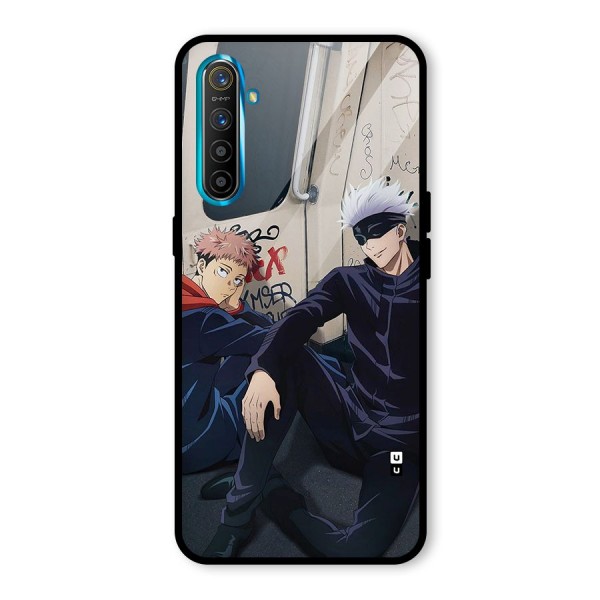 Gojo Itadori Travel Glass Back Case for Realme X2