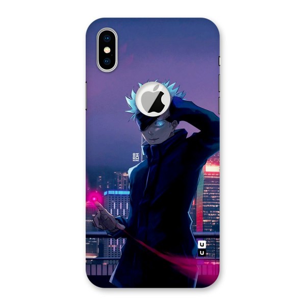 Gojo Looks Back Case for iPhone X Logo Cut