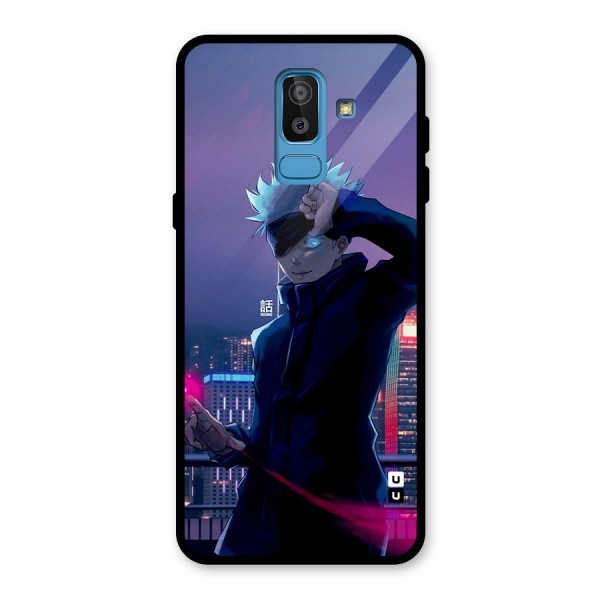 Gojo Looks Glass Back Case for Galaxy J8