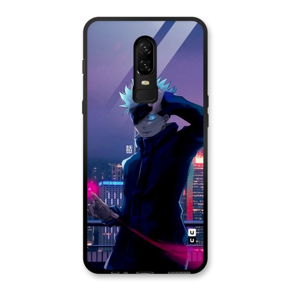 Gojo Looks Glass Back Case for OnePlus 6