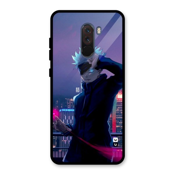 Gojo Looks Glass Back Case for Poco F1