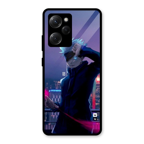 Gojo Looks Glass Back Case for Poco X5 Pro