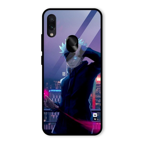 Gojo Looks Glass Back Case for Redmi Note 7