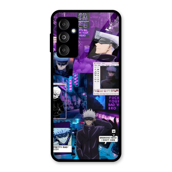 Gojo Quotes Bundle Glass Back Case for Galaxy M14 5G