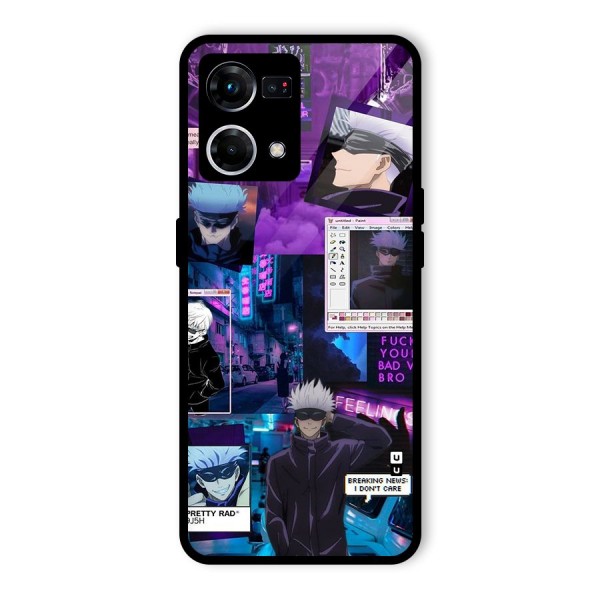 Gojo Quotes Bundle Glass Back Case for Oppo F21 Pro 4G