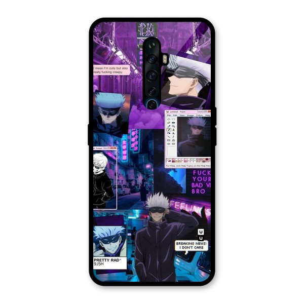 Gojo Quotes Bundle Glass Back Case for Oppo Reno2 F