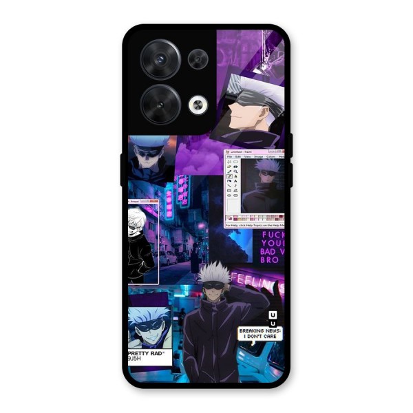 Gojo Quotes Bundle Glass Back Case for Oppo Reno8 5G