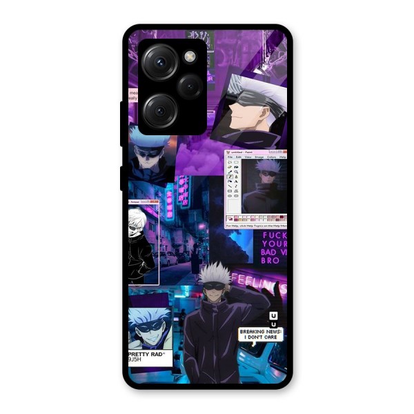 Gojo Quotes Bundle Glass Back Case for Poco X5 Pro