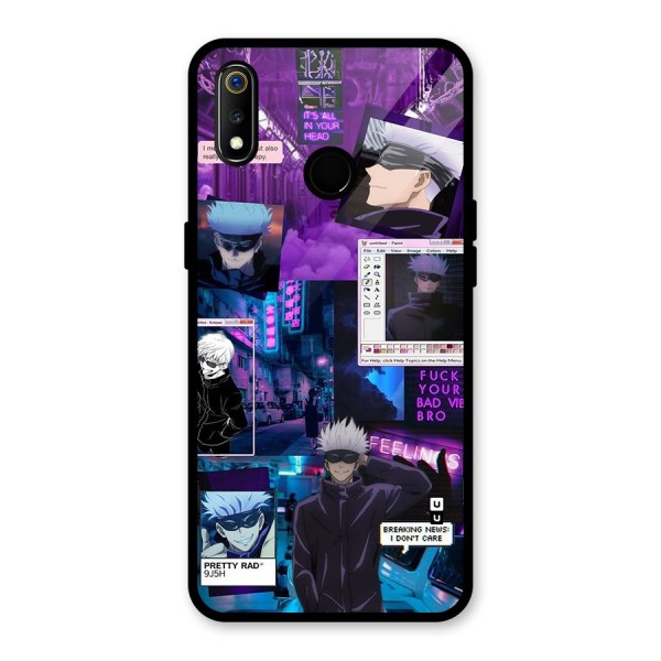 Gojo Quotes Bundle Glass Back Case for Realme 3