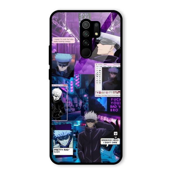 Gojo Quotes Bundle Glass Back Case for Redmi 9 Prime