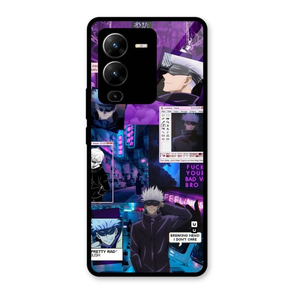 Gojo Quotes Bundle Glass Back Case for Vivo V25 Pro