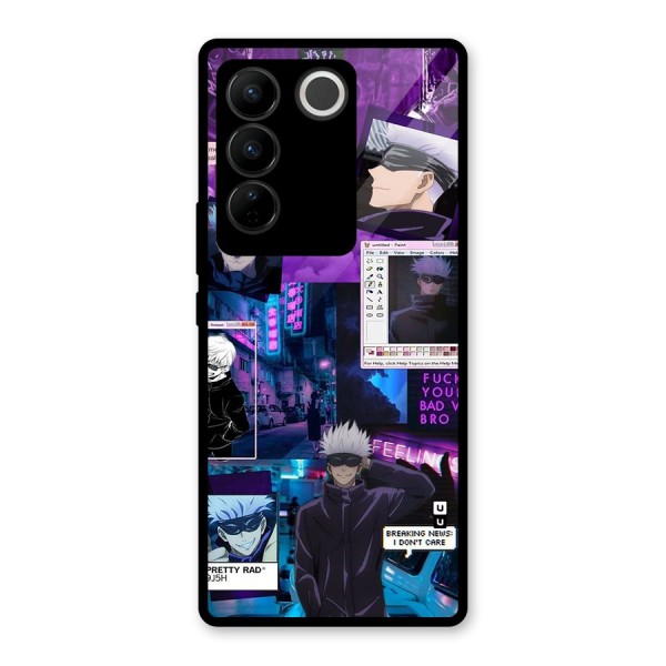 Gojo Quotes Bundle Glass Back Case for Vivo V27 Pro