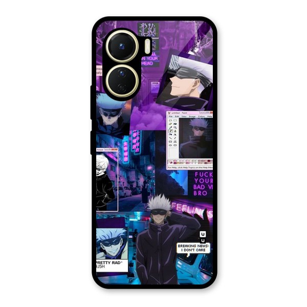 Gojo Quotes Bundle Glass Back Case for Vivo Y16