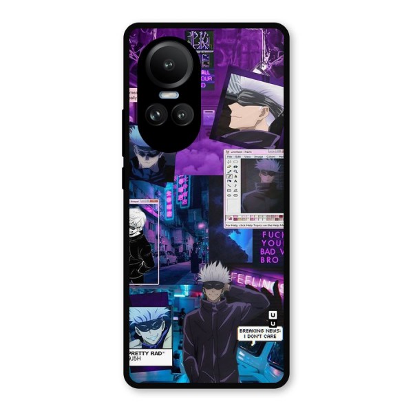 Gojo Quotes Bundle Metal Back Case for Oppo Reno10 Pro