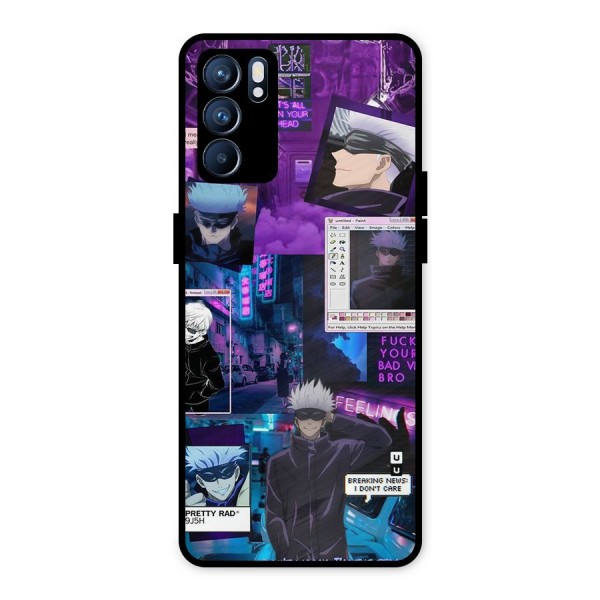 Gojo Quotes Bundle Metal Back Case for Oppo Reno6 5G