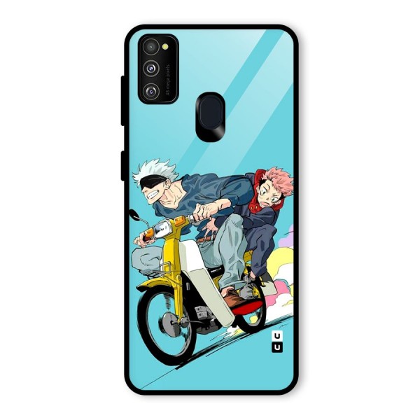 Gojo Ride Glass Back Case for Galaxy M21