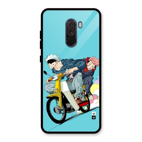 Gojo Ride Glass Back Case for Poco F1