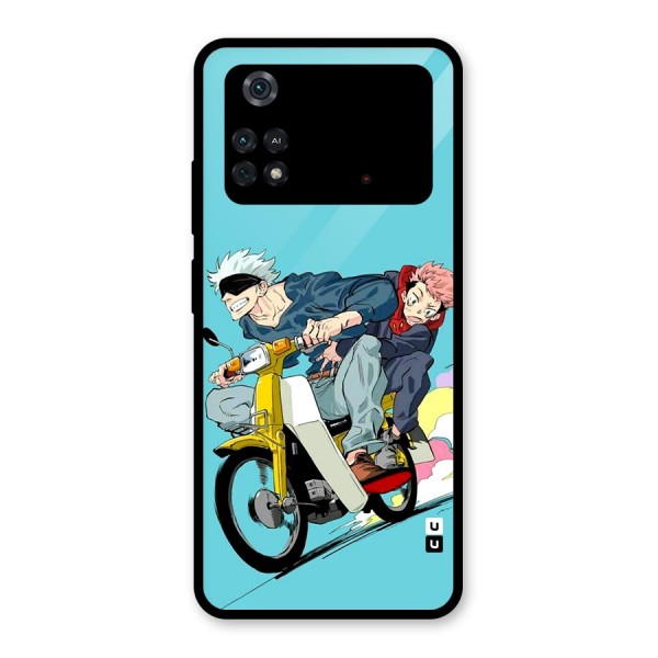 Gojo Ride Glass Back Case for Poco M4 Pro 4G