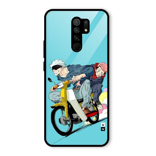 Gojo Ride Glass Back Case for Redmi 9 Prime