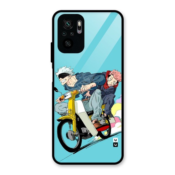 Gojo Ride Glass Back Case for Redmi Note 10