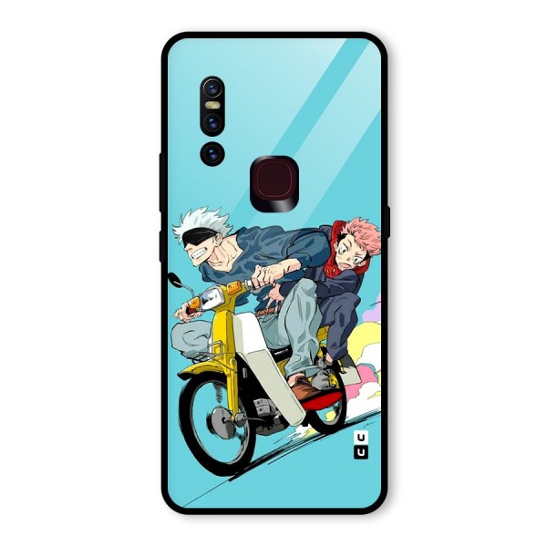 Gojo Ride Glass Back Case for Vivo V15