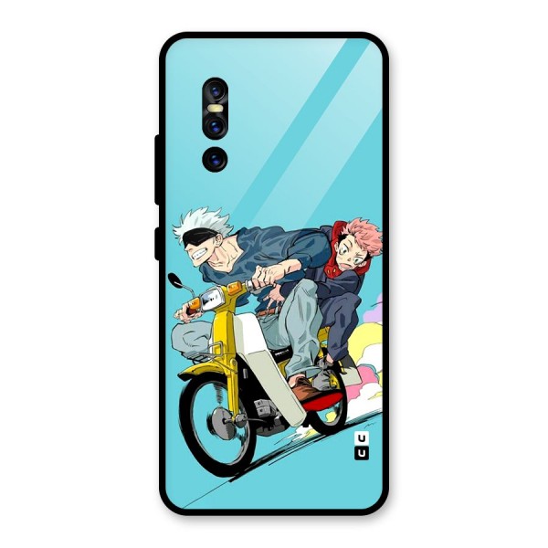 Gojo Ride Glass Back Case for Vivo V15 Pro