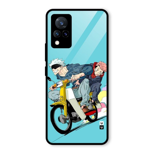 Gojo Ride Glass Back Case for Vivo V21 5G