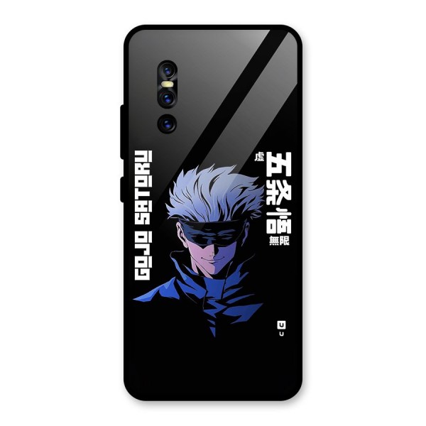 Gojo Sataru Smiles Glass Back Case for Vivo V15 Pro