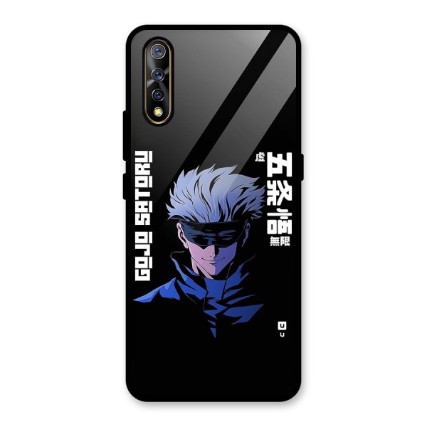 Gojo Sataru Smiles Glass Back Case for Vivo Z1x