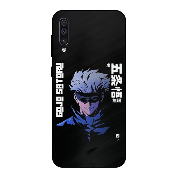 Gojo Sataru Smiles Metal Back Case for Galaxy A50