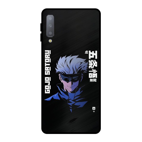 Gojo Sataru Smiles Metal Back Case for Galaxy A7 (2018)