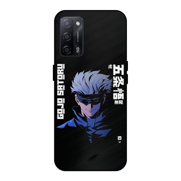 Gojo Sataru Smiles Metal Back Case for Oppo A53s 5G