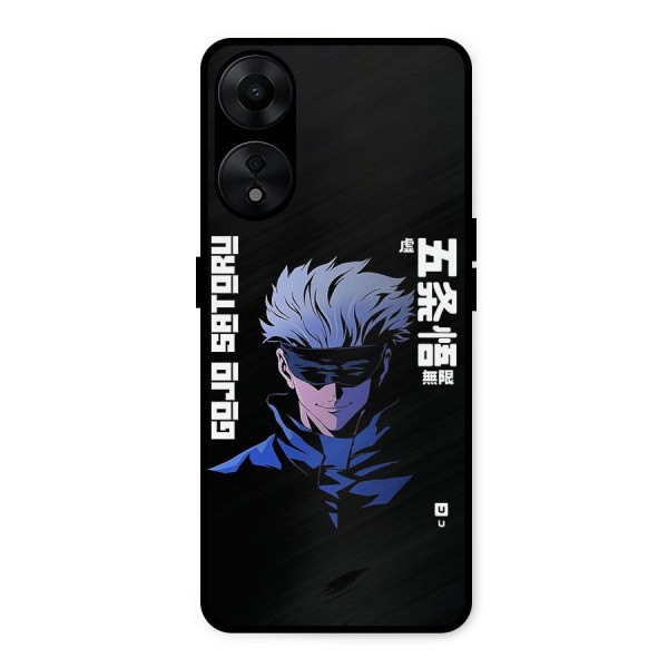 Gojo Sataru Smiles Metal Back Case for Oppo A78 5G