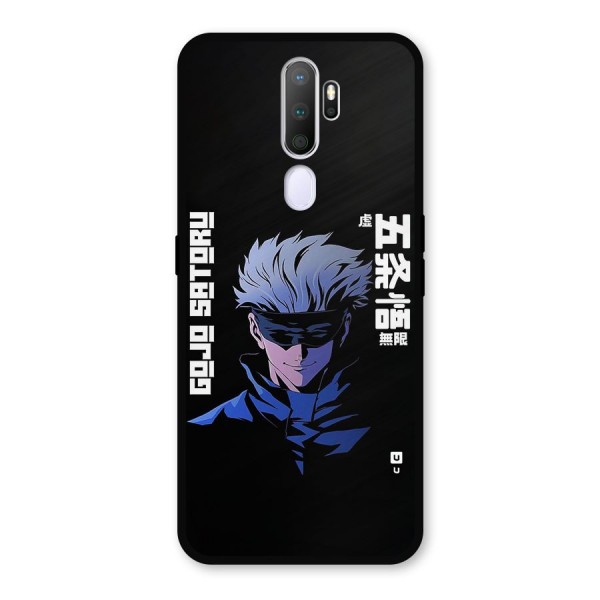 Gojo Sataru Smiles Metal Back Case for Oppo A9 (2020)