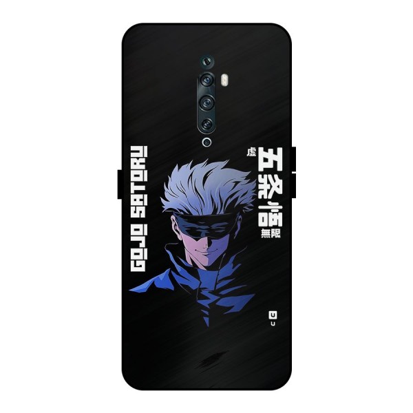 Gojo Sataru Smiles Metal Back Case for Oppo Reno2 F