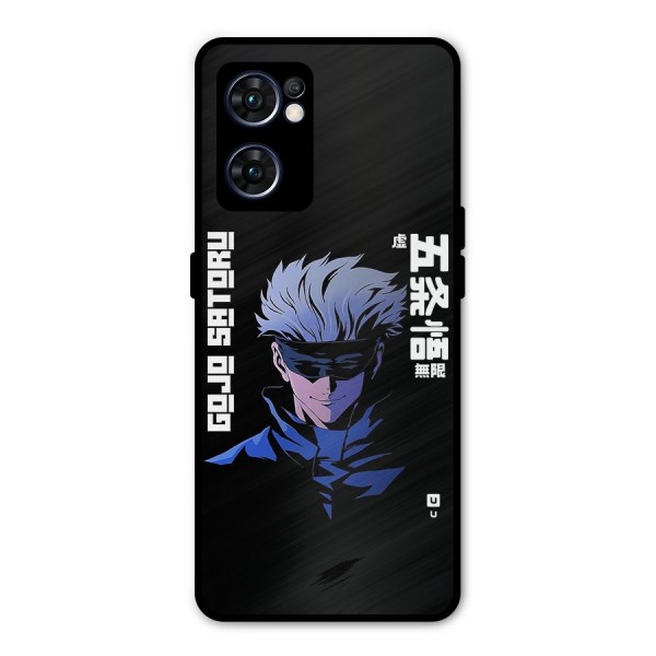 Gojo Sataru Smiles Metal Back Case for Oppo Reno7 5G