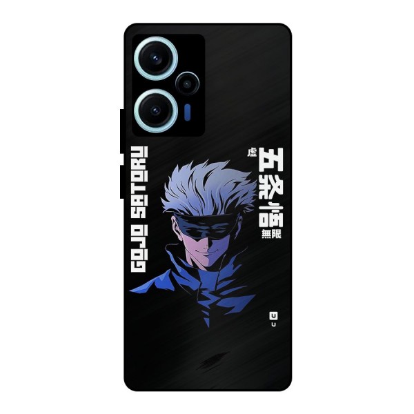 Gojo Sataru Smiles Metal Back Case for Poco F5