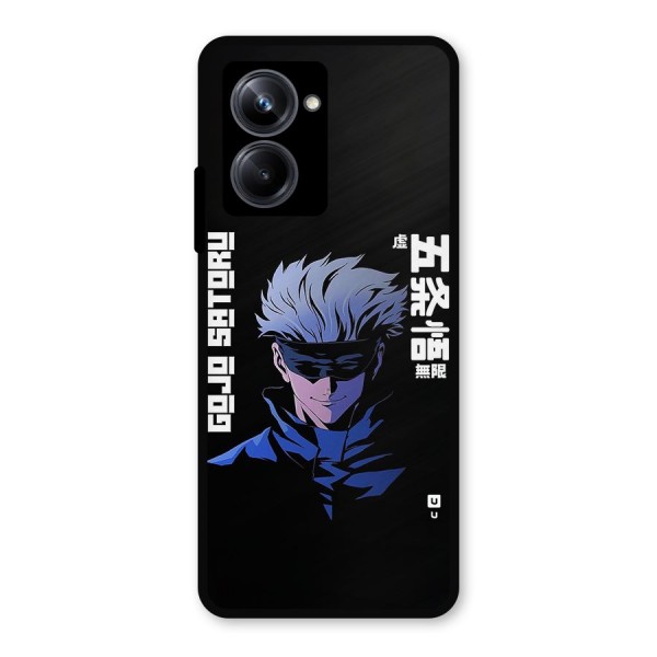 Gojo Sataru Smiles Metal Back Case for Realme 10 Pro