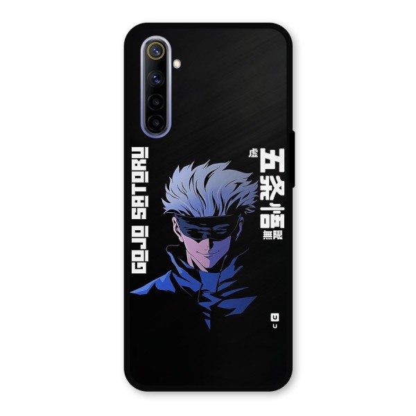 Gojo Sataru Smiles Metal Back Case for Realme 6