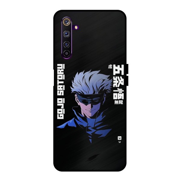 Gojo Sataru Smiles Metal Back Case for Realme 6 Pro